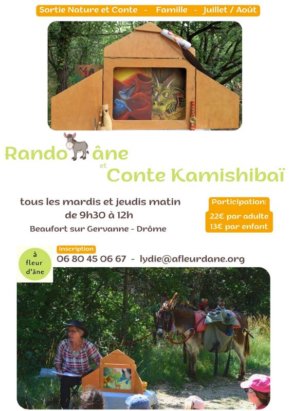 Randoâne et Conte Kamishibaï en Drôme au pied du Vercors – Juillet/Août